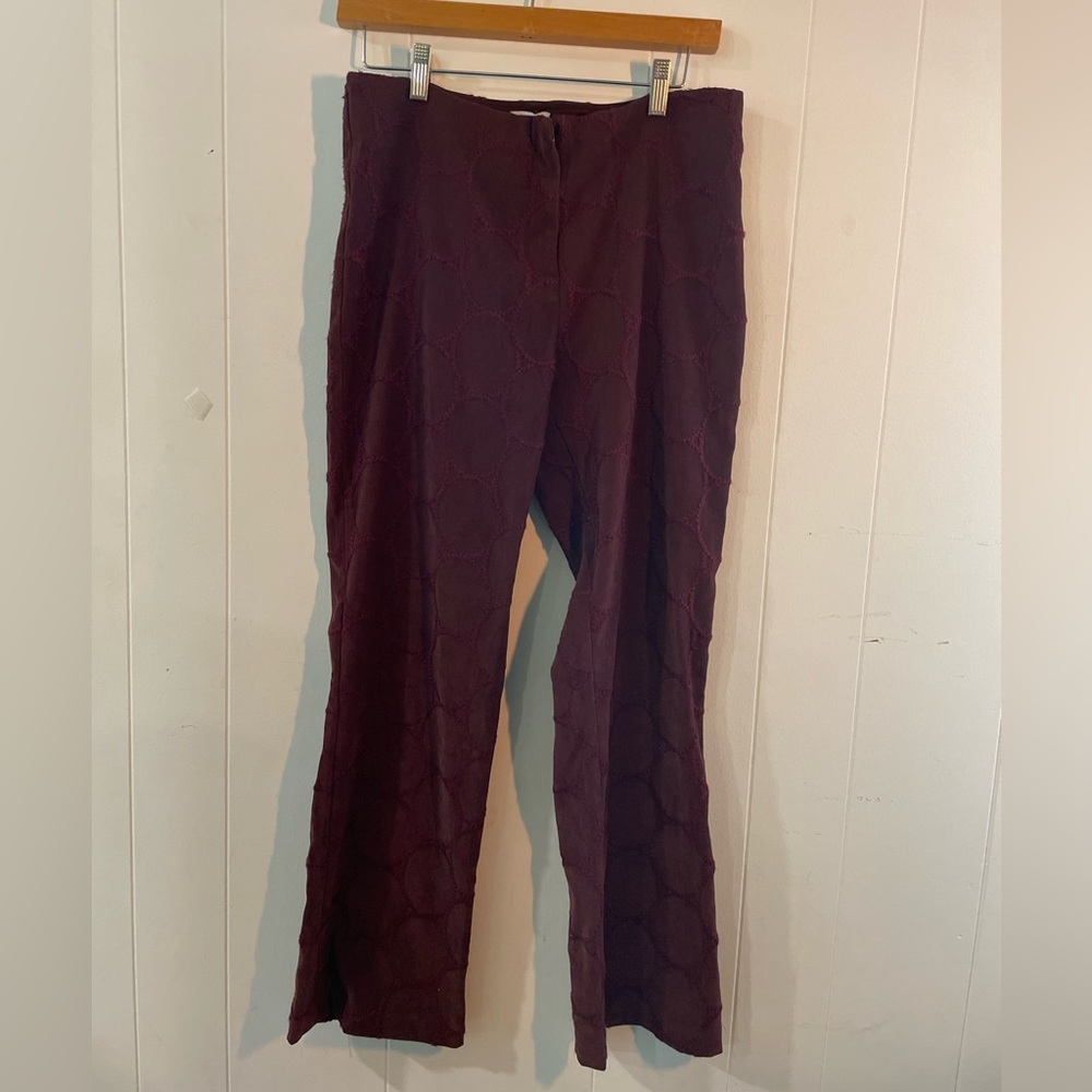 Anthropologie burgundy pant 70s inspired